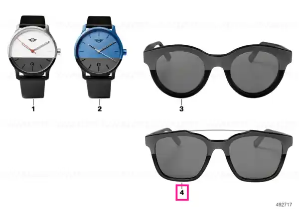 MINI sunglasses aviator matte/shine BLACK - BMW - Mini Preț mic