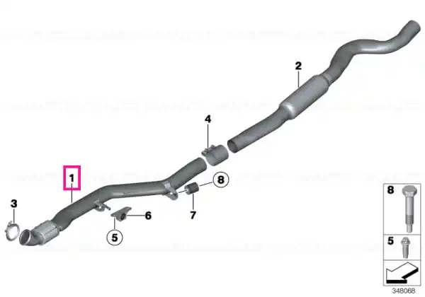 Transport gratuit Front pipe - BMW