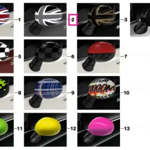 Capac oglindă dreapta RHD BLACK JACK - BMW - Mini Ofertă exclusivă