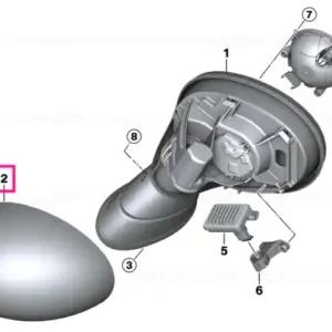 Preț mic Capac oglindă dreapta crom - BMW - Mini