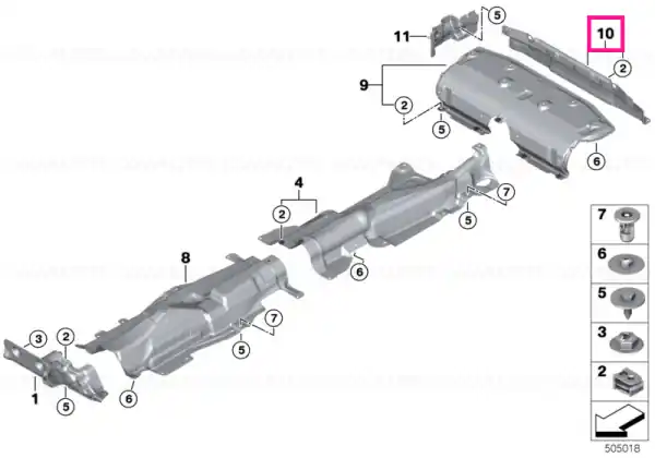 Noutate Heat insulation, bumper, rear - BMW - Mini