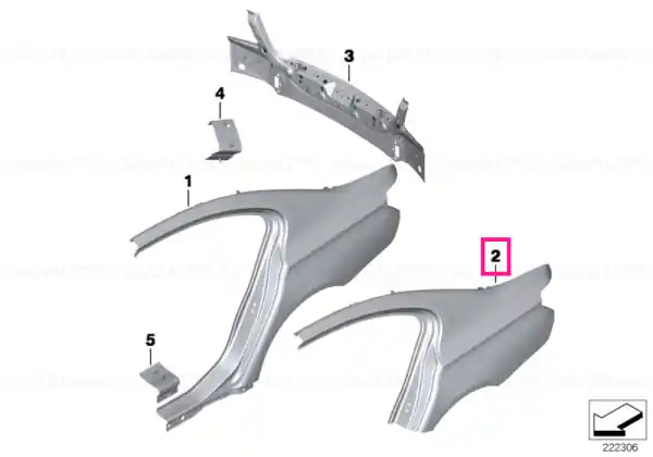Bestseller Section of rear left fender - BMW