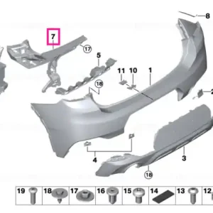 Vezi acum Guide, bumper, side inner left - BMW