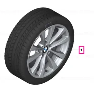 Ultima șansă Roată completă de iarnă - V-Spoke 395 cu anvelopa Nokian Tyres HKPL R3 FRT - 225/55R17 97R - BMW Seria 3 F34 GT