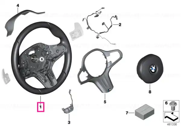 M Sports steering wheel leather - BMW Ofertă exclusivă