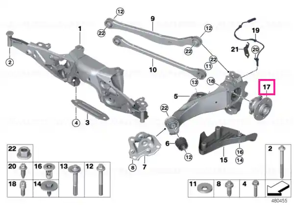 Cumpărături sigure Wheel hub with bearing - BMW