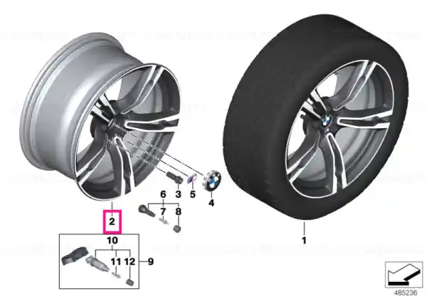 Light alloy rim Ferricgrey 9,5JX19 ET:26 - BMW Ieftin