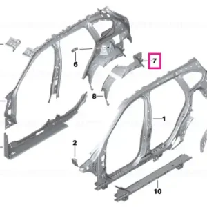 Wheelhouse extension, right - BMW Bestseller
