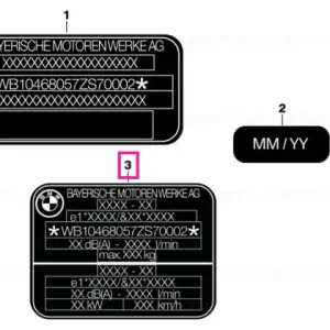 Type plate ECE - BMW Motorrad Reducere extra