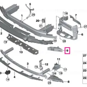 Adapter, support, front right - BMW Cumpără acum