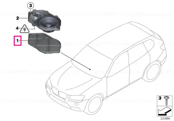 Transport gratuit Blind plate STEREO-SYSTEM - BMW