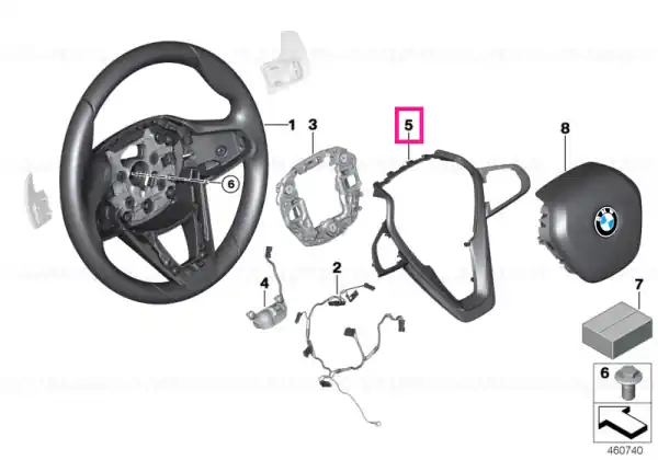 Ornament decorativ volan - BMW Transport gratuit