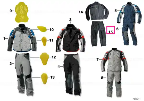 Cumpără online Pantaloni insert Rallye bărbați 58 - BMW Motorrad