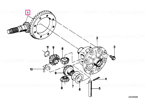 Set coroană dințată I=40:11=3,64 - BMW Plată securizată