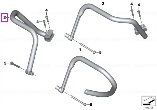 Protection bar rear right - BMW Motorrad Ofertă specială