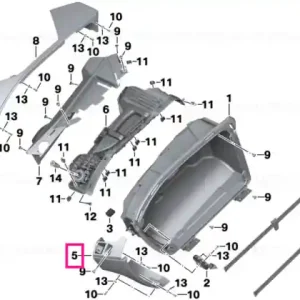Trim podea compartiment bagaje față dreapta - BMW Motorrad Plată sigură