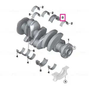 Vezi acum Guide-bearing Shell blue 56,00MM(0) - BMW