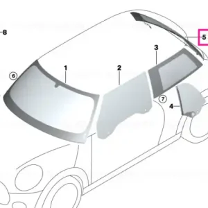 Chilipir Rear window, tinted glass - BMW - Mini