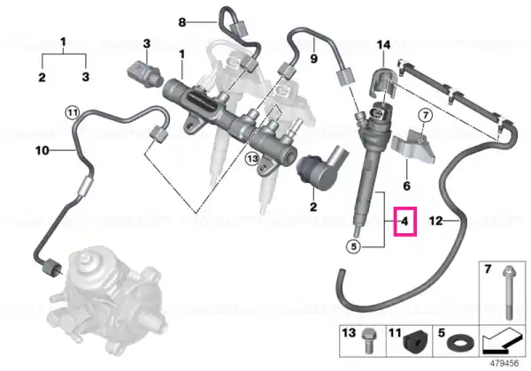 RP injector - BMW Plată securizată