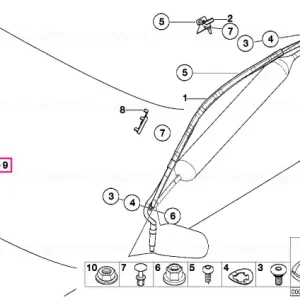Air bag Module for passenger side - BMW Doar azi