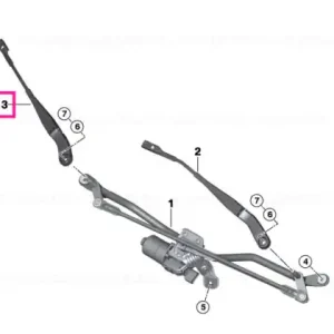 Wiper arm, passenger's side - BMW - Mini Noutate