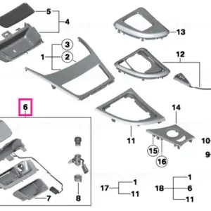 Ashtray, black matt - BMW Mai ieftin