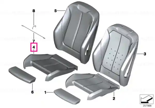 Livrare expres Husa scaun sport piele SCHWARZ - BMW