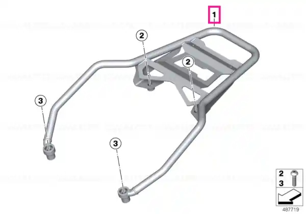Reducere specială Luggage rack topcase aluminum - BMW Motorrad