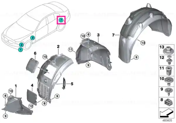 Premium Capac roata spate stanga - BMW