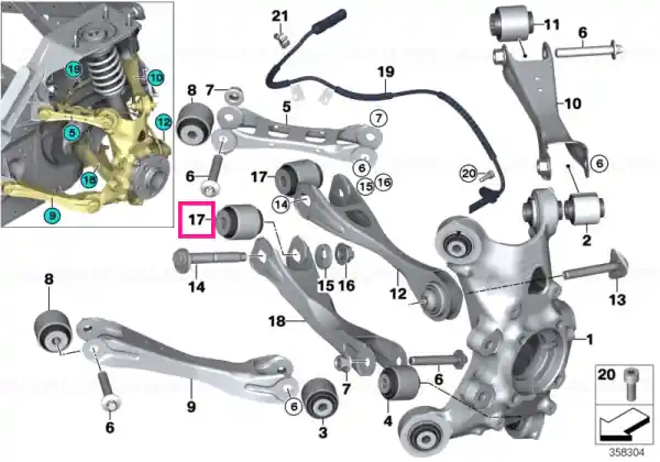 Rubber mounting - BMW Cumpără acum