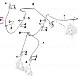 Brake hose control circuit front - BMW Motorrad Plată securizată