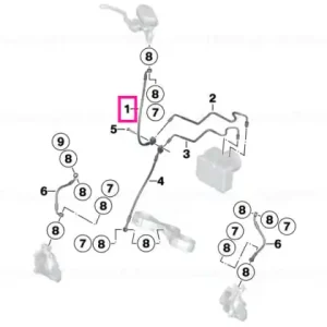 Comandă acum Brake-line control circuit, front - BMW Motorrad
