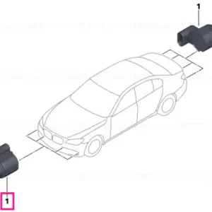 Ultrasonic sensor, Singapore Gray WB41 - BMW Super ofertă