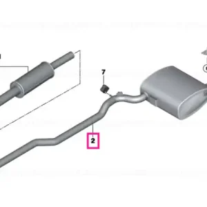Rear silencer - BMW - Mini Transport gratuit