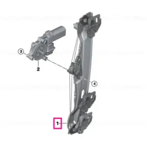 Window lifter without motor, rear right - BMW Discount