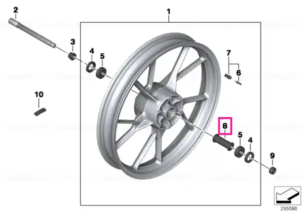 Spacer tube - BMW Motorrad Retur ușor