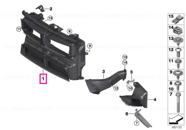Air duct with flap control M - BMW Discount