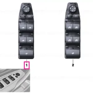 Window lifter switch, driver's side - BMW Nu rata