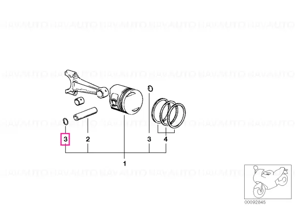Snap ring D=17 - BMW Motorrad Livrare rapidă