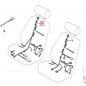Wiring set seat, passenger's side - BMW Cel mai vândut