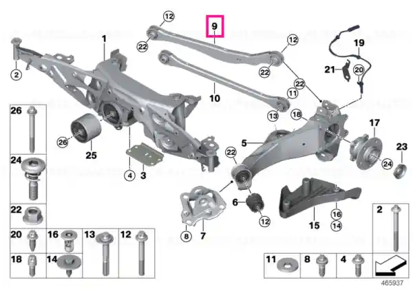 Wishbone, top - BMW - Mini Livrare gratuită