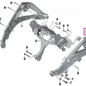 Retur gratuit Front panel carrier,right SILVER - BMW Motorrad