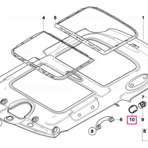 Capac plafon HELLGRAU - BMW - Mini Plată sigură