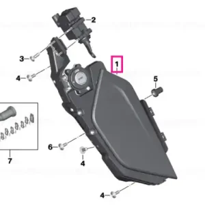 Retur gratuit Storage compartment, left MONOLITH-MET. - BMW Motorrad