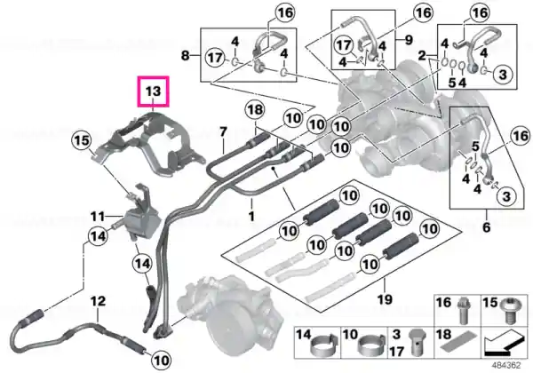 Holder, auxiliary water pump - BMW Ofertă limitată