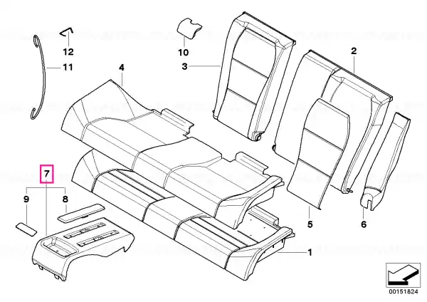 Rear console tray - BMW Promoție