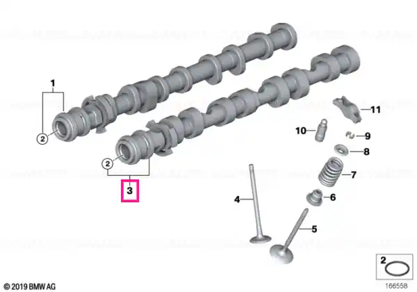 Outlet camshaft ZYL. 1-4 - BMW Reducere de preț