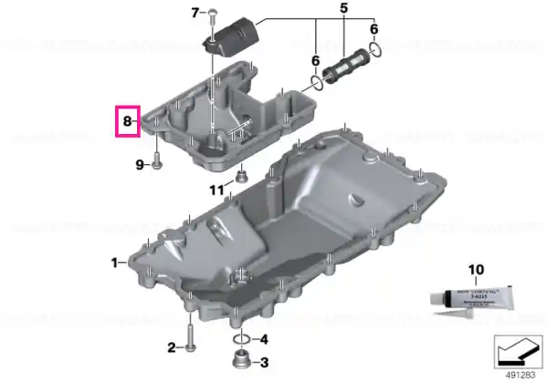 Oil sump dry sump - BMW Motorrad Cel mai vândut