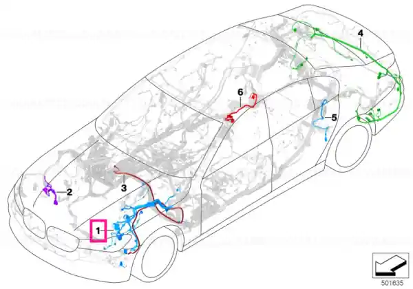 Front right repair wiring set - BMW Preț mic