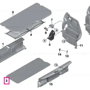 Cumpărături sigure Panou tapiterie podea portbagaj - BMW - Mini